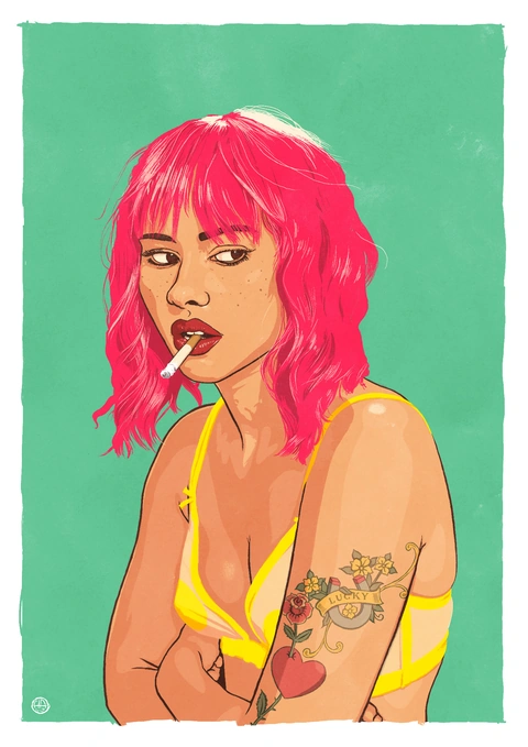 Cigarette — illustration d’Alexandre Hostein