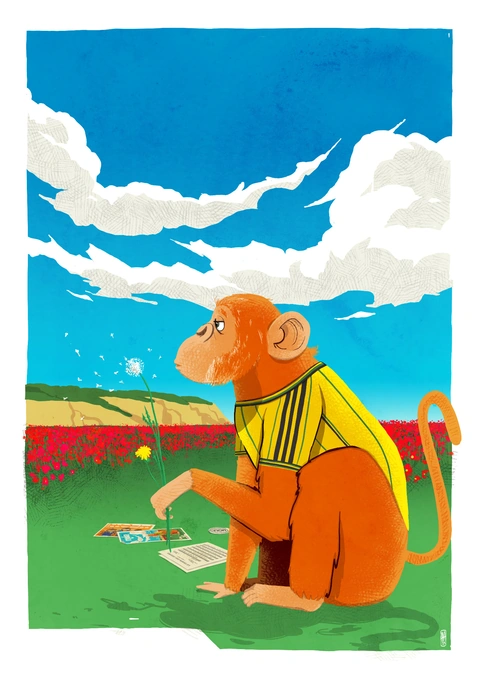 MOBA Monkey — Plein air — illustration d’Alexandre Hostein